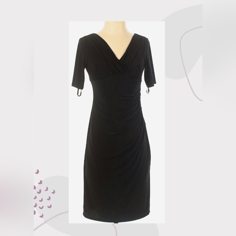 Evan Picone Black Sheath Dress